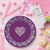 （鳥）ショウジョウコウカンチョウレッドロザース ペーパープレート (パーティー)