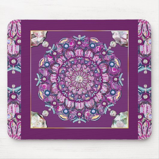 （鳥）ショウジョウコウカンチョウレッドロザース マウスパッド (正面)