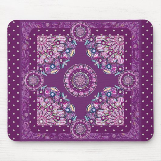 （鳥）ショウジョウコウカンチョウレッドロザース マウスパッド (正面)