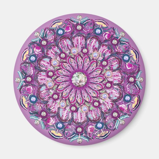 （鳥）ショウジョウコウカンチョウレッドロザース マグネット (正面)