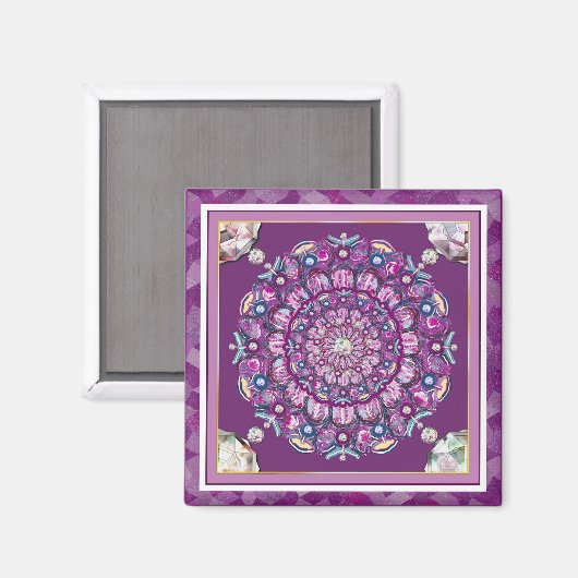 (鳥)ショウジョウコウカンチョウレッドロザース マグネット (正面/裏面)