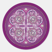 (鳥)ショウジョウコウカンチョウレッドロザース ラウンドシール (正面)