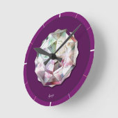 （鳥）ショウジョウコウカンチョウレッドロザース ラウンド壁時計 (傾斜)