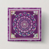 (鳥)ショウジョウコウカンチョウレッドロザース 缶バッジ (正面)