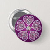 (鳥)ショウジョウコウカンチョウレッドロザース 缶バッジ (正面&裏面)