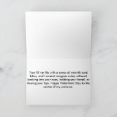 (鳥)ショウジョウコウカンチョウ付きバレンタインデーカード シーズンカード (内部)