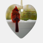 (鳥)ショウジョウコウカンチョウ付き/ビジター元天国詩(カスタマイズ可能) セラミックオーナメント (右)