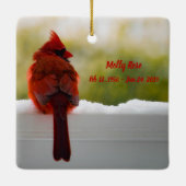 ***(鳥)ショウジョウコウカンチョウ付き/ビジター元天国詩 セラミックオーナメント (裏面)