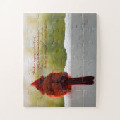 (鳥)ショウジョウコウカンチョウ付き/天国14x11簡単 ジグソーパズル (縦)