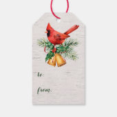 (鳥)ショウジョウコウカンチョウ会社のクリスマスから ギフトタグ (裏面)