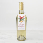 （鳥）ショウジョウコウカンチョウ会社クリスマス ボトルネックタグ (ボトル)