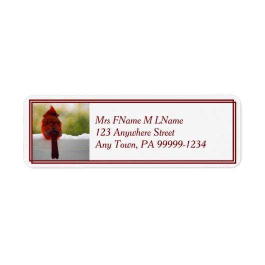 （鳥）ショウジョウコウカンチョウ入り ラベル (正面)