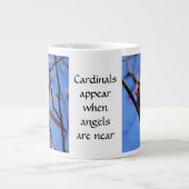 （鳥）ショウジョウコウカンチョウ写真と引用文：天使が近い！ ジャンボコーヒーマグカップ (正面)