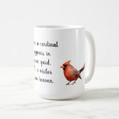 (鳥)ショウジョウコウカンチョウ写真と引用文:天国からの訪問者! コーヒーマグカップ (正面右)