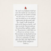 (鳥)ショウジョウコウカンチョウ写真記念祈りの言葉カード (裏面)