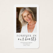 （鳥）ショウジョウコウカンチョウ写真記憶祈りの言葉カード (裏面)