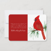 （鳥）ショウジョウコウカンチョウ写真追悼式 サンキューカード (正面)