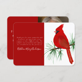 （鳥）ショウジョウコウカンチョウ写真追悼式 サンキューカード