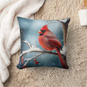 （鳥）ショウジョウコウカンチョウ冬#1 クッション (ブランケット)