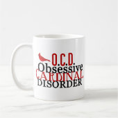 (鳥)ショウジョウコウカンチョウ取りおもしろい付け コーヒーマグカップ (左)