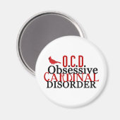 （鳥）ショウジョウコウカンチョウ取りおもしろい付け マグネット (正面/裏面)