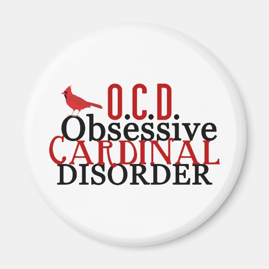 （鳥）ショウジョウコウカンチョウ取りおもしろい付け マグネット (正面)