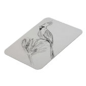 （鳥）ショウジョウコウカンチョウ可撓性光磁石 マグネット (左側)