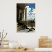 (鳥)ショウジョウコウカンチョウ大司教がシェードバルコニーに座った ポスター (キッチン)