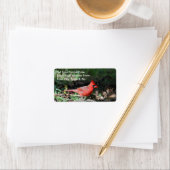 （鳥）ショウジョウコウカンチョウ宛名ラベル ラベル (インサイチュ)