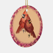 (鳥)ショウジョウコウカンチョウ対オーナメント セラミックオーナメント (右)