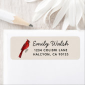 (鳥)ショウジョウコウカンチョウ差出人住所ラベル ラベル (インサイチュ)