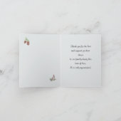 (鳥)ショウジョウコウカンチョウ悔やみや弔慰お礼お畳みノートカード ノートカード (内部)