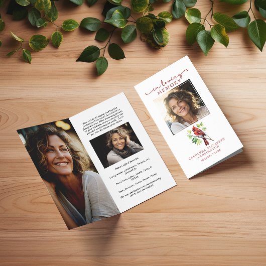 (鳥)ショウジョウコウカンチョウ愛メモリ小型葬儀祈りの言葉カード