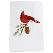 （鳥）ショウジョウコウカンチョウ抱き枕 ミディアムペーパーバッグ (裏面)