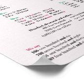 (鳥)ショウジョウコウカンチョウ数字 ポスター (角)