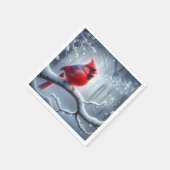 （鳥）ショウジョウコウカンチョウ歌唱（音符） スタンダードカクテルナプキン (角)