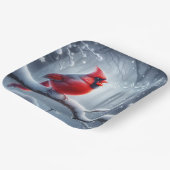 （鳥）ショウジョウコウカンチョウ歌唱（音符） ペーパープレート (傾斜あり)