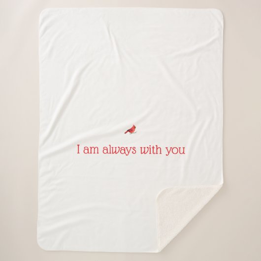 （鳥）ショウジョウコウカンチョウ毛布 シェルパブランケット (正面)