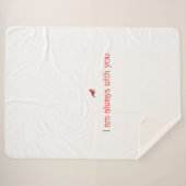 （鳥）ショウジョウコウカンチョウ毛布 シェルパブランケット (正面(横))