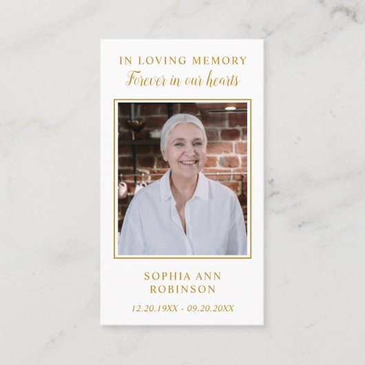 (鳥)ショウジョウコウカンチョウ永遠に私たちのハートフォト祈りの言葉カード 名刺 (正面)