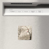 （鳥）ショウジョウコウカンチョウ磁石 マグネット (インサイチュ (食洗機))