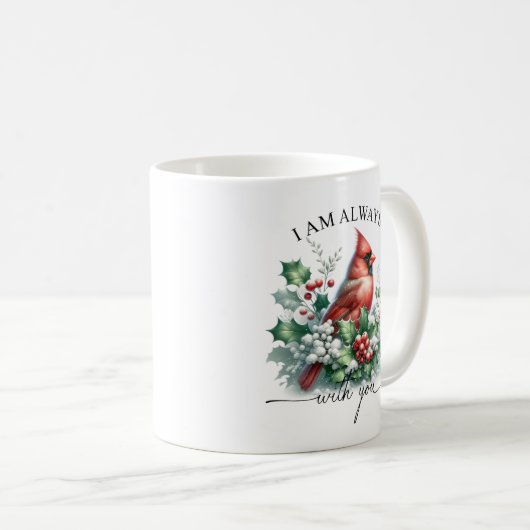 （鳥）ショウジョウコウカンチョウ私はいつも君と一緒にいる コーヒーマグカップ (正面右)