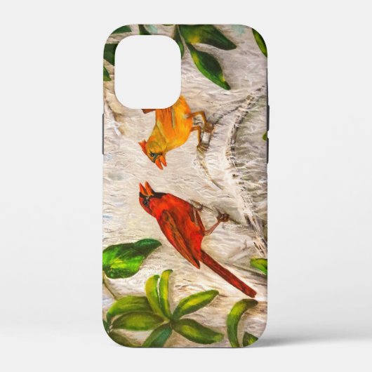 （鳥）ショウジョウコウカンチョウ色彩の鮮やか鳥 Case-Mate iPhoneケース (裏面)