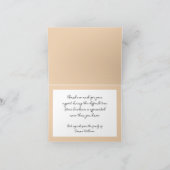 (鳥)ショウジョウコウカンチョウ葉の感謝してい葬儀用 サンキューカード (内部)