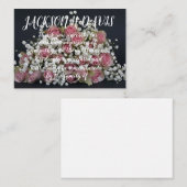 （鳥）ショウジョウコウカンチョウ葬儀サンキューノートカード エンクロージャーカード (正面/裏面)