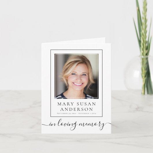 （鳥）ショウジョウコウカンチョウ葬儀記念写真祈りの言葉カード カード (正面)