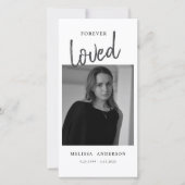 （鳥）ショウジョウコウカンチョウ葬儀記念悔やみや弔慰メモリアルエビテ サンキューカード (正面)