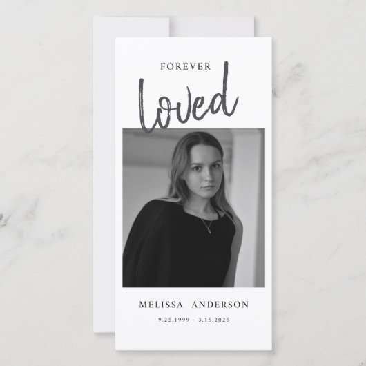 （鳥）ショウジョウコウカンチョウ葬儀記念悔やみや弔慰メモリアルエビテ サンキューカード (正面)