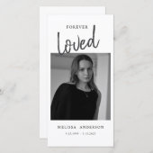 （鳥）ショウジョウコウカンチョウ葬儀記念悔やみや弔慰メモリアルエビテ サンキューカード (正面/裏面)