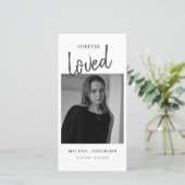 （鳥）ショウジョウコウカンチョウ葬儀記念悔やみや弔慰メモリアルエビテ サンキューカード (スタンド正面)